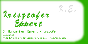 krisztofer eppert business card